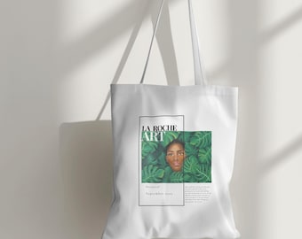 Botanical Aesthetic Canvas ToteBag, Bestfriend Gift, Art Tote Bag, Oil Painting Tote Bag, Artsy Tote Bag, Trendy Tote, Tote Bag Aesthetic