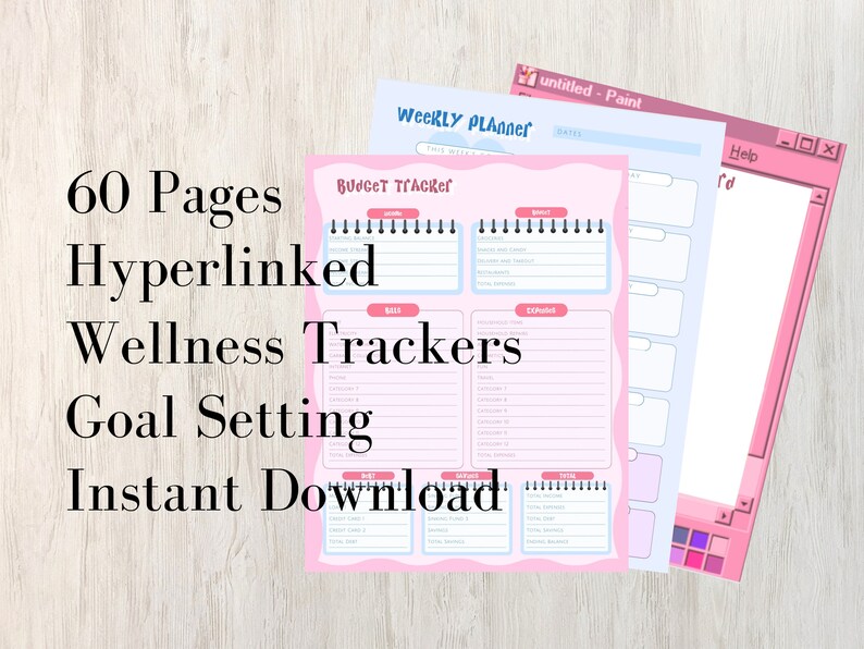 Girly Daily Planner | Weekly Planner | Monthly Planner | Minimal Life ...