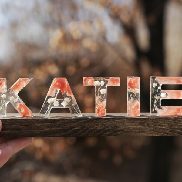 Resin Name Plate Etsy