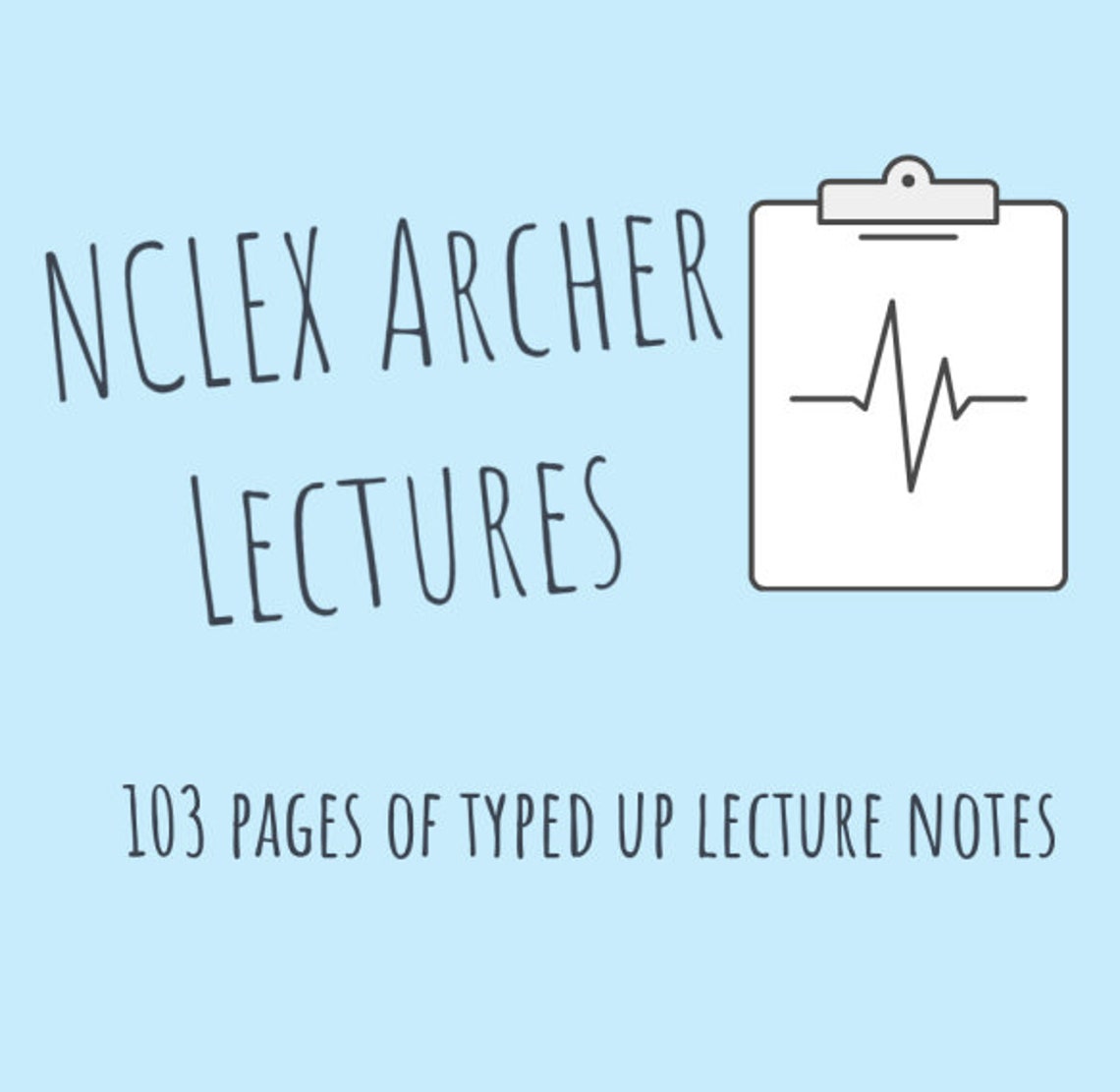 NCLEX Archer Lectures Etsy