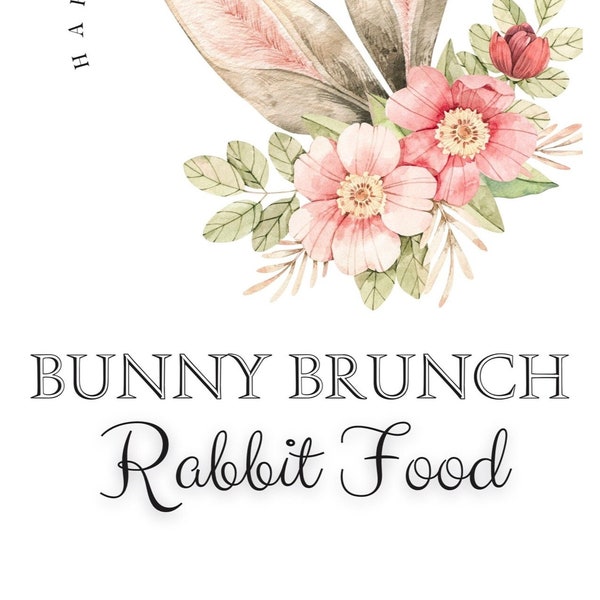 Easter Brunch Menu Signs, Easter Brunch Buffet, Easter 2023 Menu Ideas