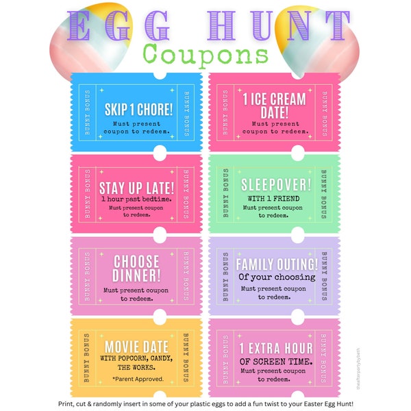 Easter Egg Hunt Printable, Easter Egg Hunt Ideas, Easter Egg Hunt on Vacation, Unique Easter Gifts