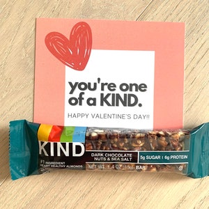 Etiquetas de San Valentín, etiquetas de barra de Kind, tarjetas de San Valentín, regalo del día de San Valentín, San Valentín universal