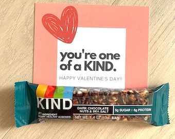 Kind Bar Valentine's Day Gift Tags (Digital Download)