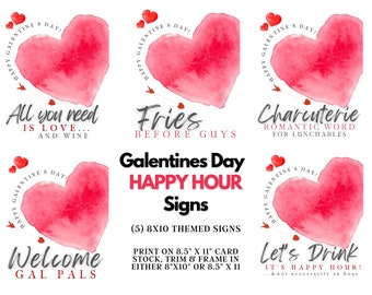 Galentine's Day Signage, Galentine's Day Decor, Galentine's Day Happy Hour