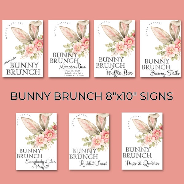 Easter Brunch Signs, Easter Brunch Buffet, Easter Decor