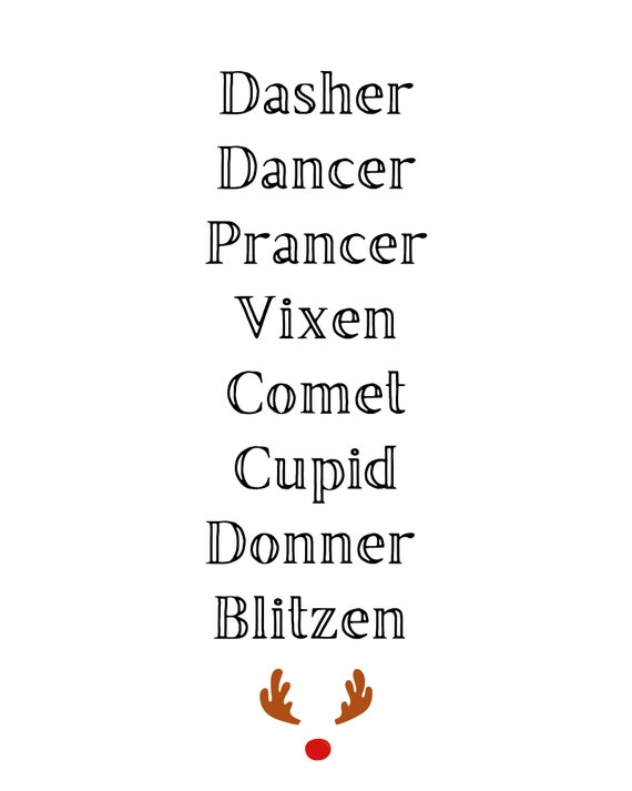 List of online santa's reindeer