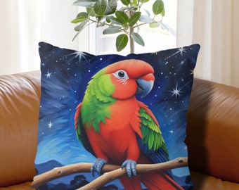Papageien-Kissenbezug - beidseitig bedruckt, umweltfreundliches, hochwertiges Material, weich, 10 Größen zur Auswahl, schöner Akzent für jedes Zuhause