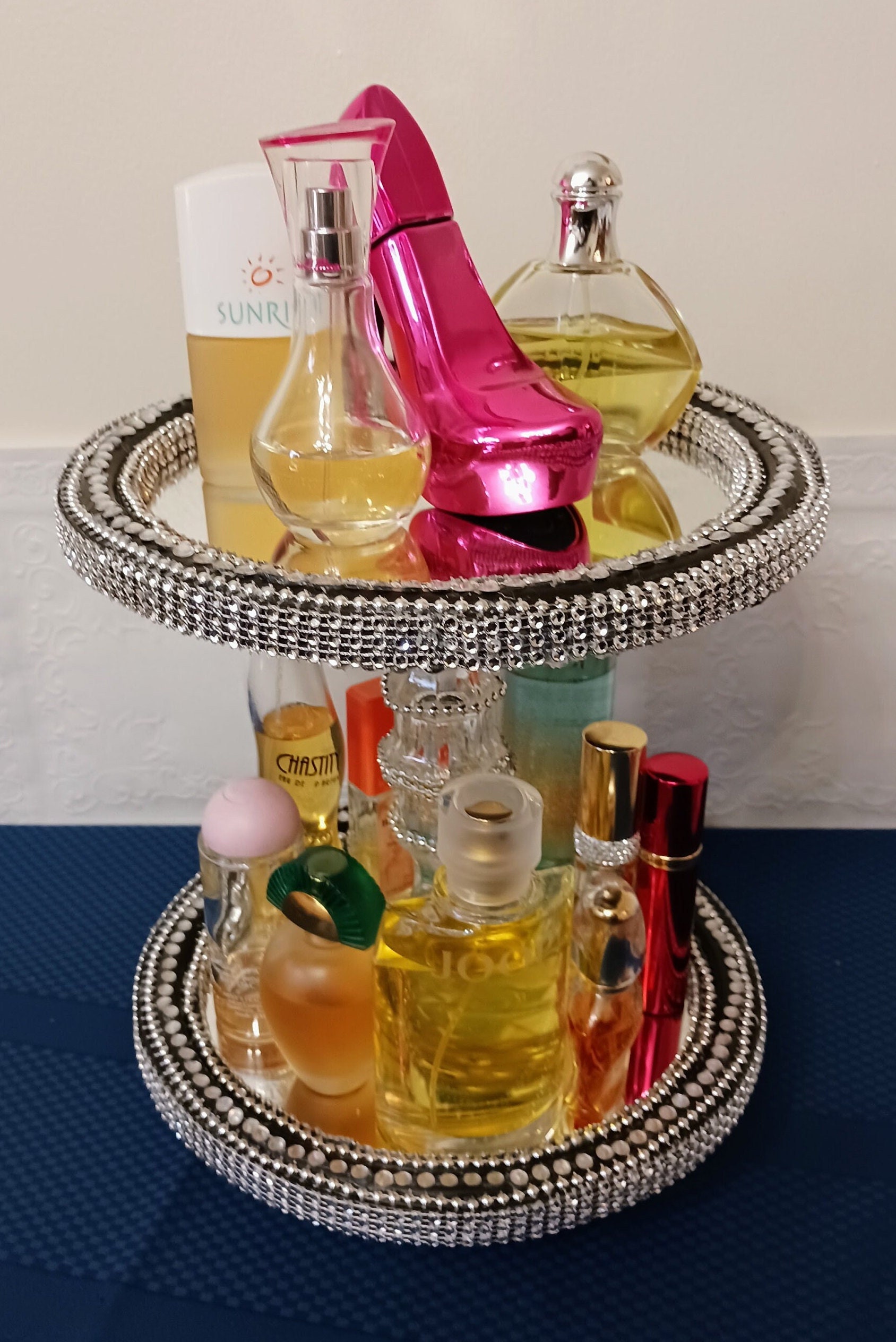 Rotating Round Perfume Tray
