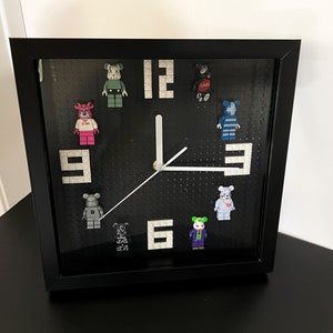 Custom Wall Clock, Bear Brick Clock, Bear Brick Gift, Custom Bear Brick, Bear Brick Decor,  Home Decor