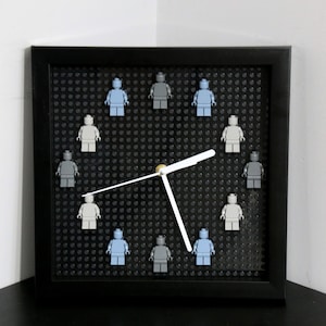 Custom Wall Clock, Mini figures Clock, Birthday Gift, Gift For Kids, Clock For Kids, Wall Decor, Clock For Playroom Nursery Bedrooms