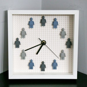 Custom Wall Clock, Mini figures Clock, Birthday Gift, Gift For Kids, Clock For Kids, Wall Decor, Clock For Playroom Nursery Bedrooms