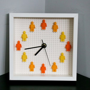 Custom Wall Clock, Mini figures Clock, Birthday Gift, Gift For Kids, Clock For Kids, Wall Decor, Clock For Playroom Nursery Bedrooms