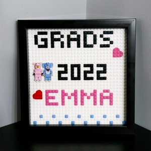 Regalo di laurea personalizzato per lei / mini figure cornice, nome personalizzato, regalo di laurea per laureati / fidanzate / fidanzati