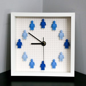 Custom Wall Clock For Kids, Mini Figures Clock, Baby Shower Gift, Baby Boy Gift, Wall Decor, Clock For Playroom Nursery Bedrooms