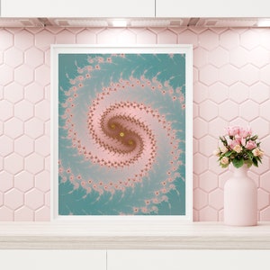 Fractal Artwork Digital Print, Wall Art Print, Printable Poster, Modern Wall Art Decor, Digital Download