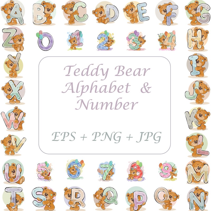 Bear Alphabet - Etsy