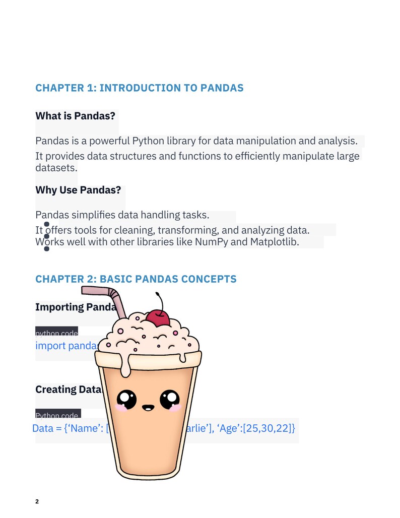 Introduction to Pandas--a Beginner's Guide for Python and Pandas - Etsy
