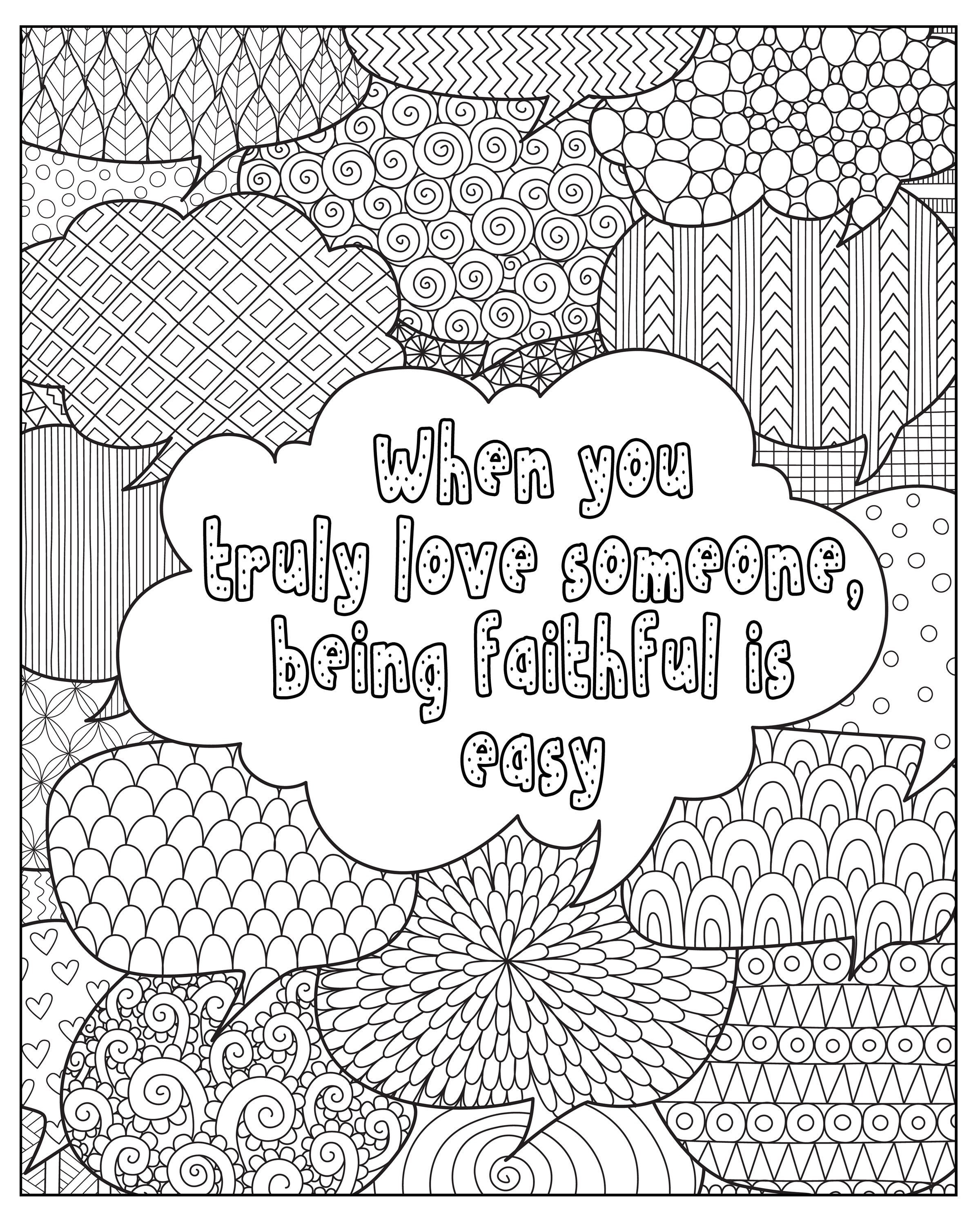 Free Coloring Pages With Sayings