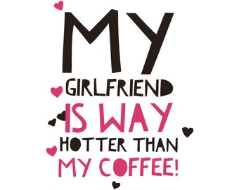 Namorada e namorado engraçado do dia dos namorados SVG / PNG. Arquivo digital para impressão do Dia dos Namorados. Arquivo de corte de vinil Cricut para download digital