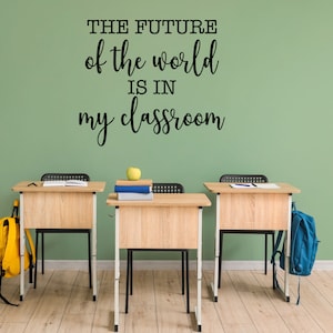 Inspirational Classroom Vinyl Wall Decal: Customizable Quote, School Decor