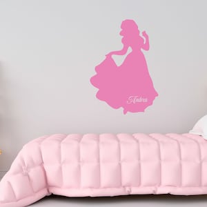 Personalized Princess Name Vinyl Wall Decal - Nursery Decor