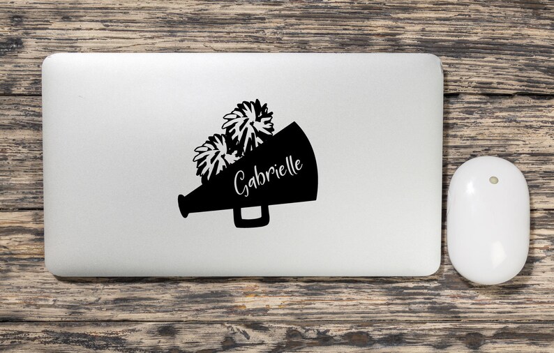 Personalized Cheer Megaphone With Name Vinyl Wall Decal for Etsy