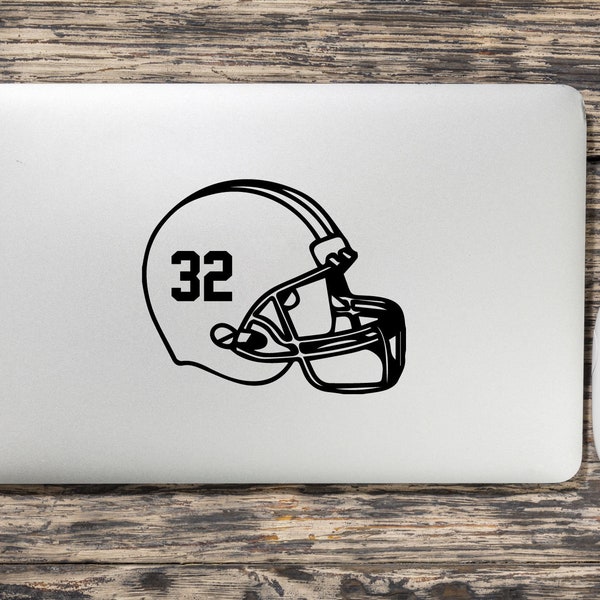 Football Helmet Number Stickers Etsy