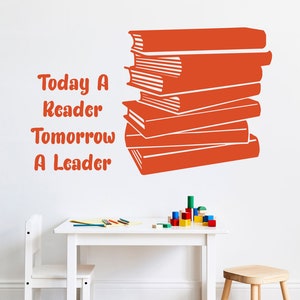 Inspirational Reading Quote Vinyl Wall Decal - Classroom Library Decor