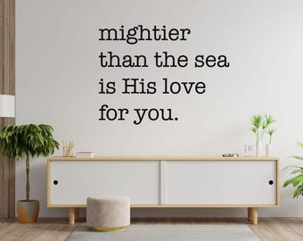 Custom Christian Quote Vinyl Wall Decal: Home & Church Decor