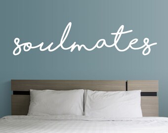Soulmates Vinyl Wall Decal: Wedding Home Decor