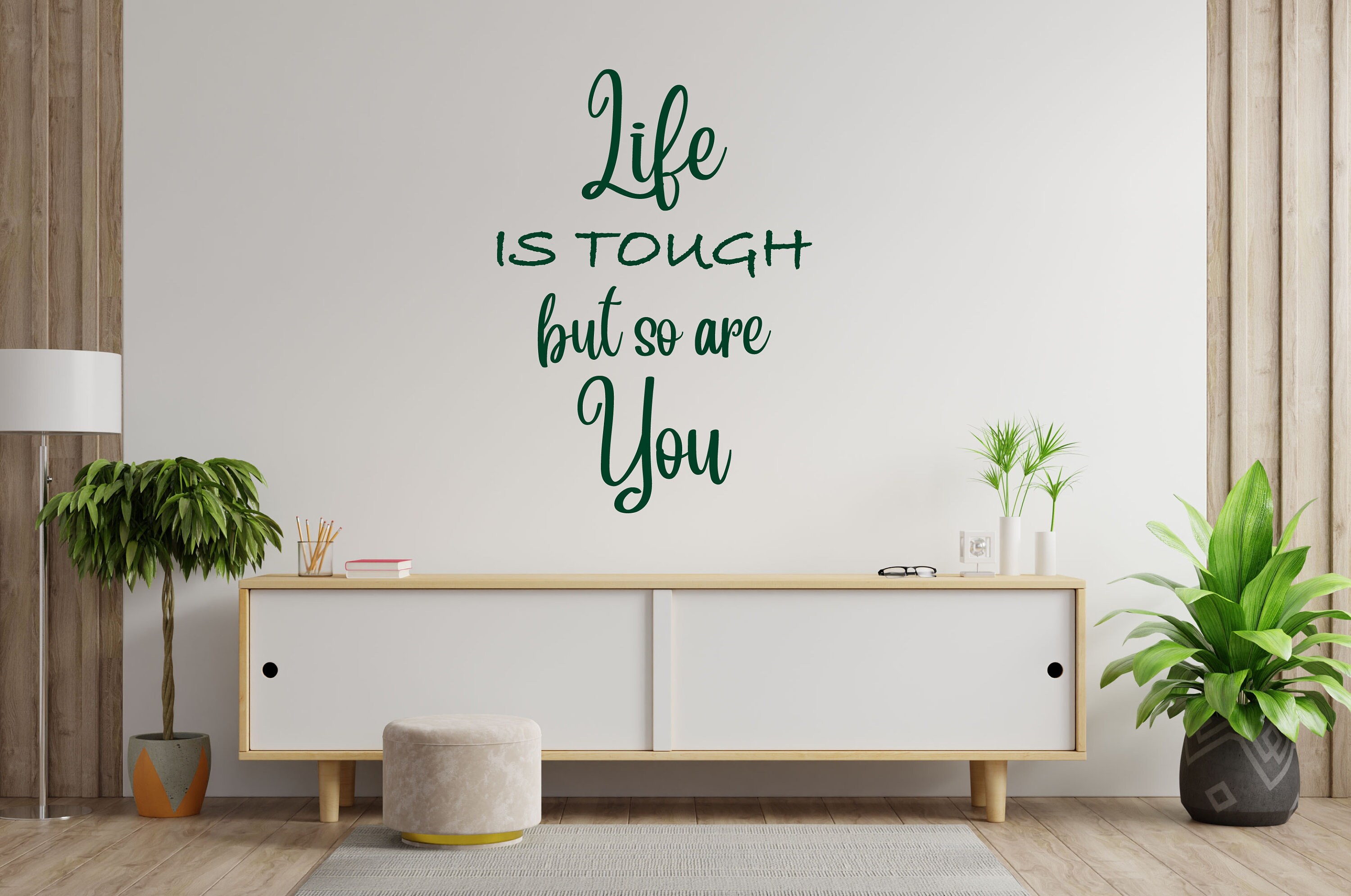 Customizable Inspirational Quote Vinyl Wall Decal: Home Decor - Etsy