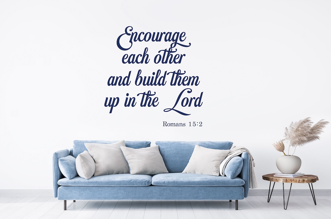 Christian Wall Decal: Inspirational Bible Verse Home Decor - Etsy