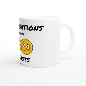 Funny Mug for Women: Conversations With My Breasts image 2
