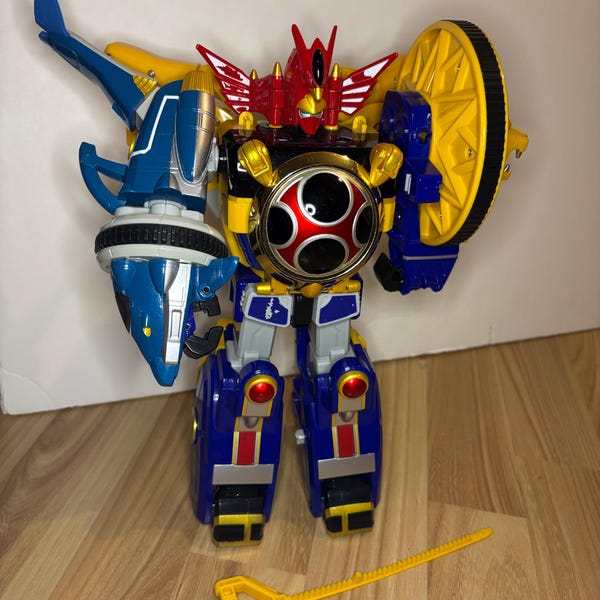 Vintage 2003 Mighty Morphin Power Rangers Ninja Storm Deluxe Storm Megazord