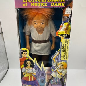 Vintage 1996 Toy Things Dzwonnik z Notre Dame - Quasimodo - 9,5" figurka akcji - W PUDEŁKU