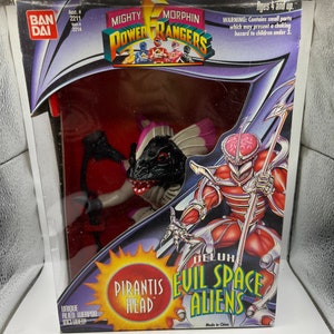 Vintage 1994 Bandai Mighty Morphin Power Rangers Pirantis Head - Deluxe Evil Space Aliens - BOXED
