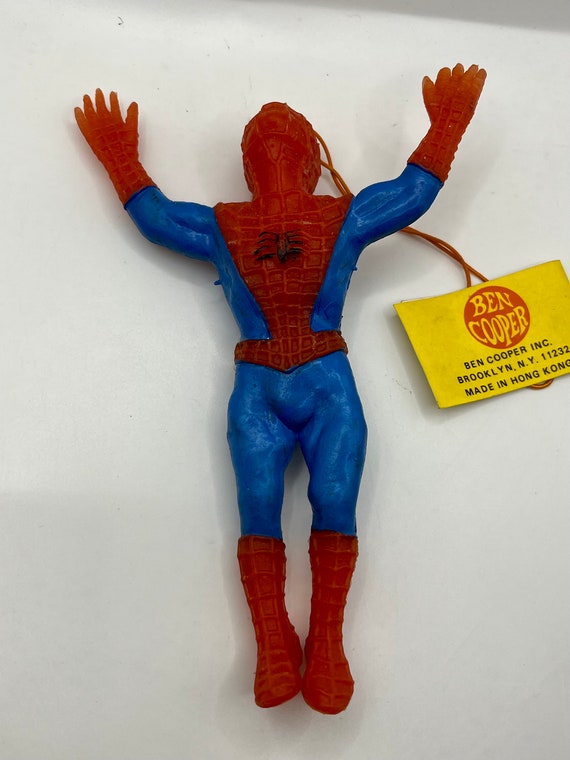 スパイダーマン Vintage 1973 Ben Cooper Spider-man Jiggler With String & Tag