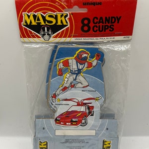 Vintage 1985 The Mask Candy Cups - 2-packs - SEALED