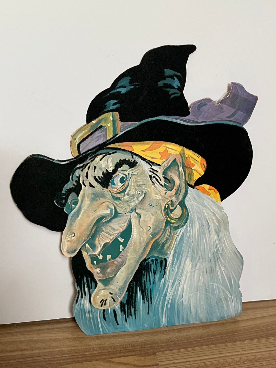 Vintage Halloween Decor - Witches Face - Etsy