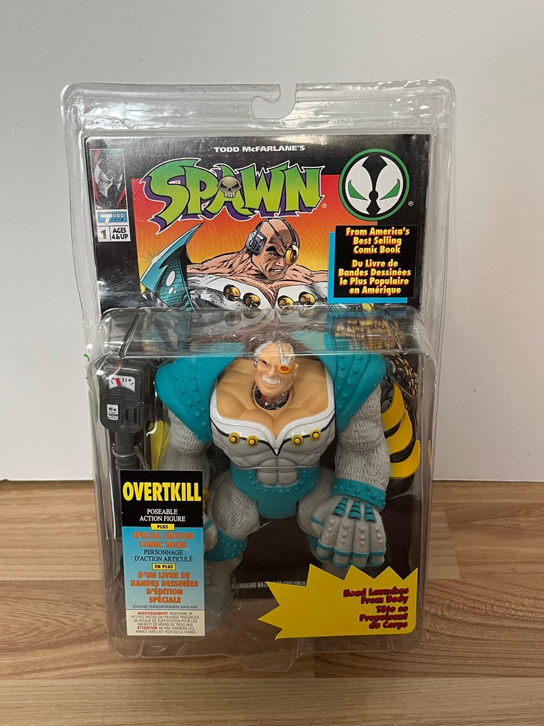 Vintage 1994 Todd Mcfarlane's Spawn Overtkill Action Figure - SEALED - Etsy
