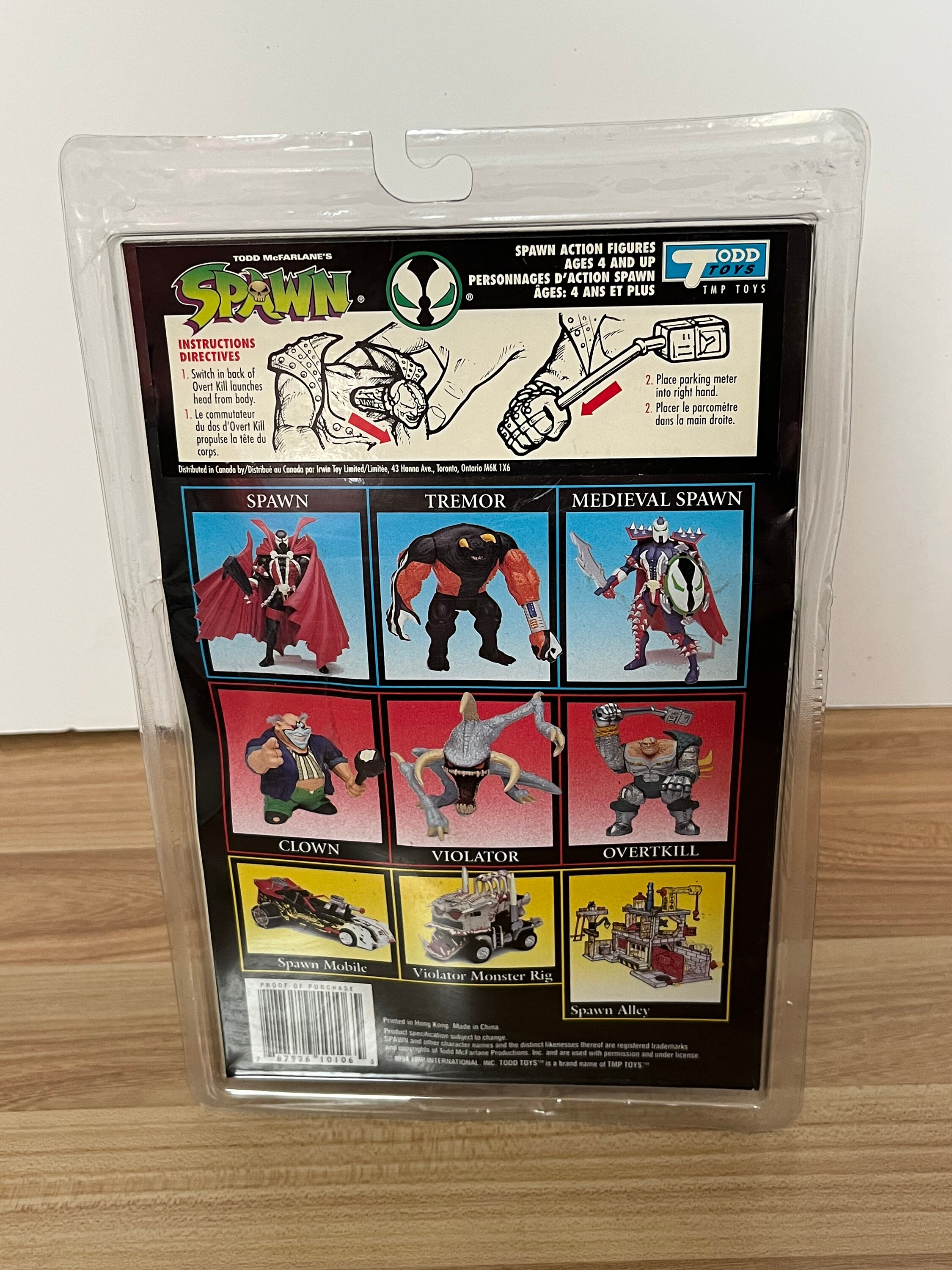 Vintage 1994 Todd Mcfarlane's Spawn Overtkill Action Figure - SEALED - Etsy