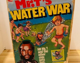 Vintage 1983 Mr T’s Water War Sprinkler Toy with Box
