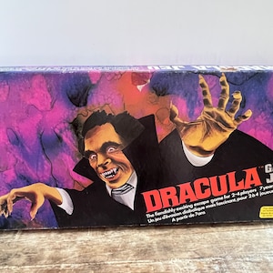 Dracula Board Game RARE 1978 Vintage Waddingtons 100% Complete - Canadian Box