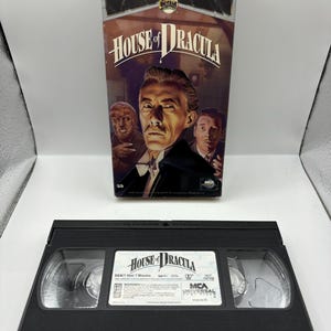 Vintage 1993 Universal Monsters House of Dracula VHS