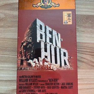 Vintage 1988 BEN-HUR VHS - Factory Sealed