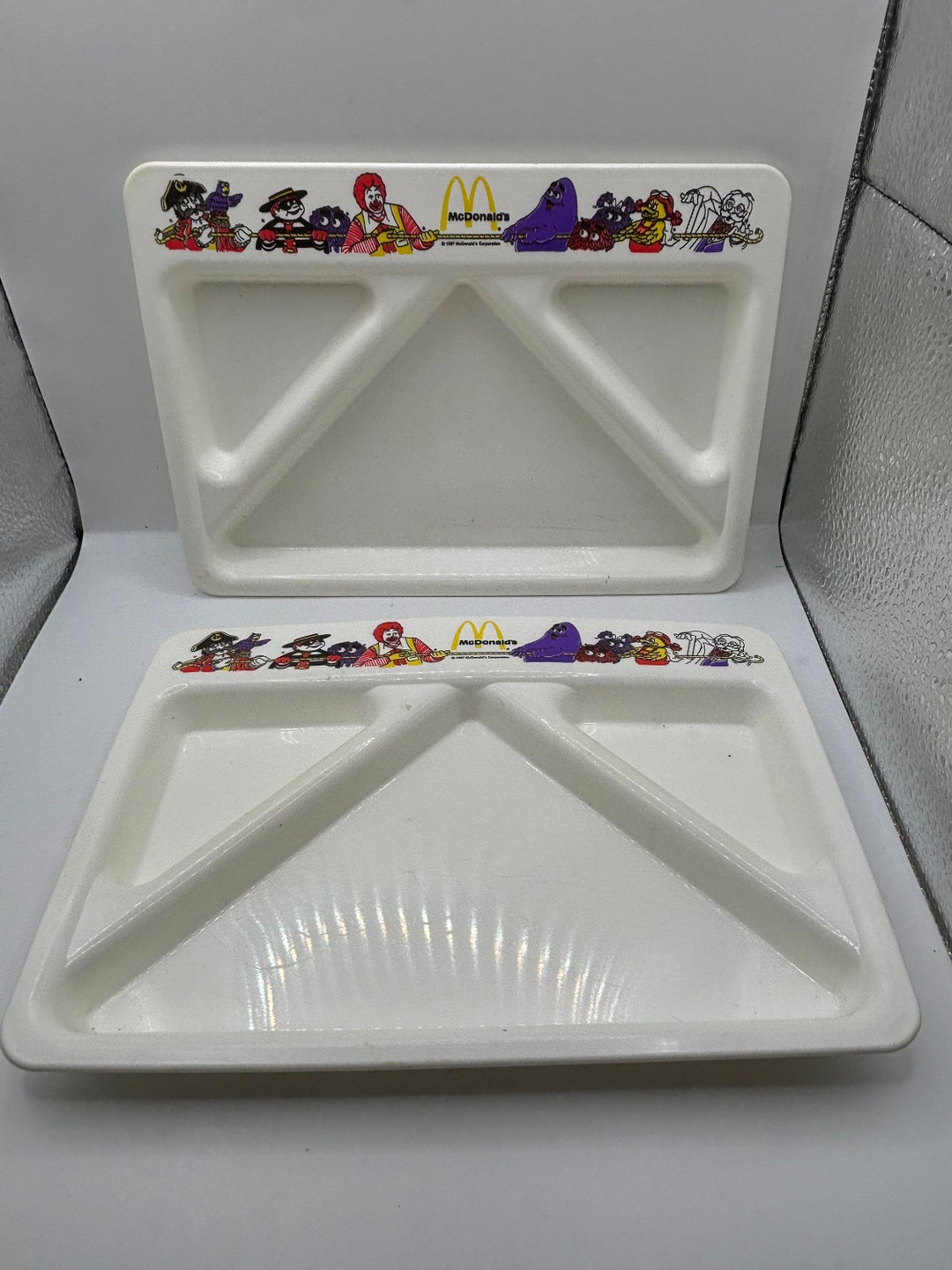 Vintage 1987 Mcdonalds Plastic Dinner Trays/happy Meal Tray - Etsy