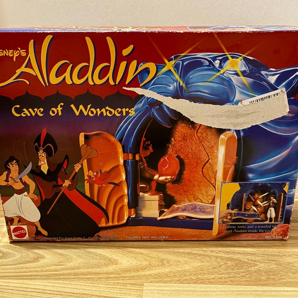 Vintage 1992 Disney's Aladdin Cave of Wonders Play Set - COMPLETE