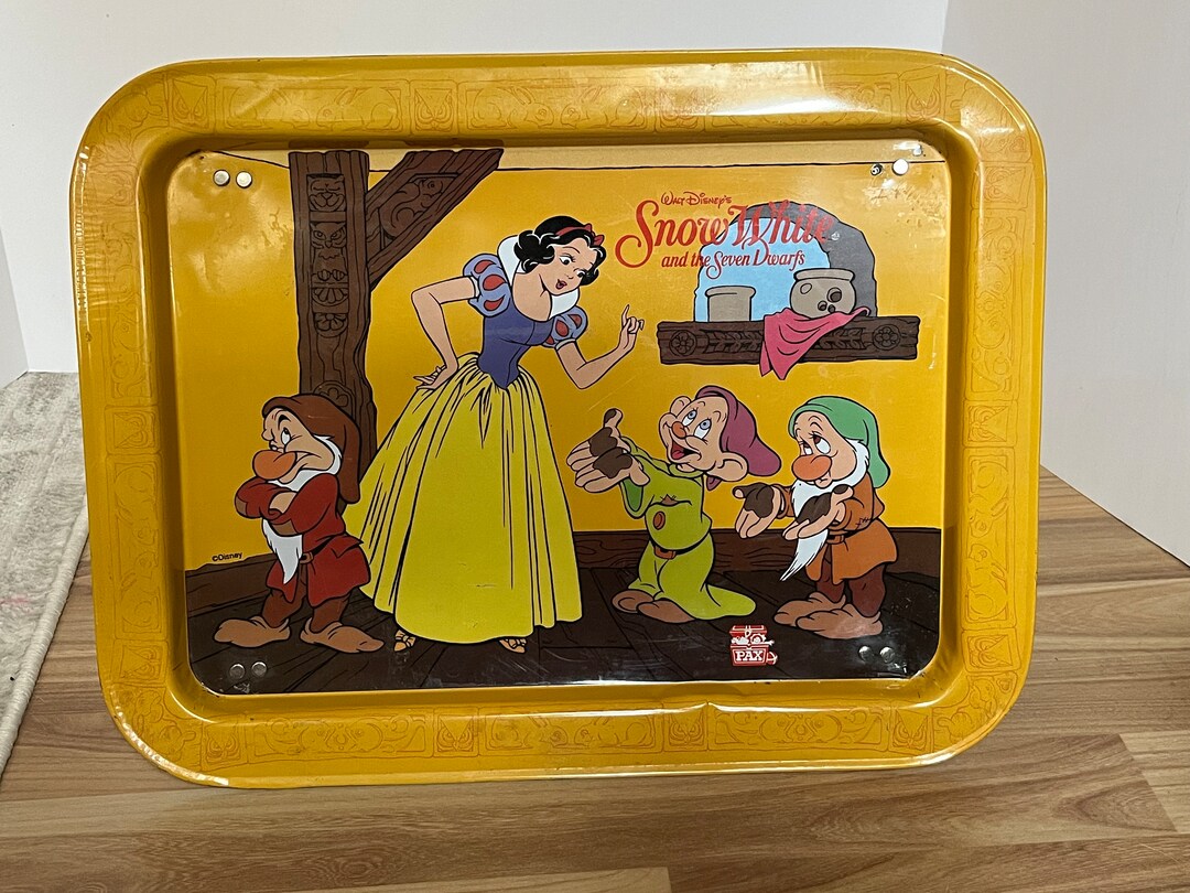 Vintage Disney Snow White & the Seven Dwarves Metal TV Tray/lap Tray - Etsy