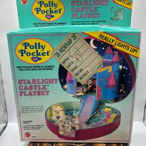 Vintage 1992 Polly Pocket Starlight Castle - Boxed - SEALED & UNPUNCHED - Bluebird Toys - Mattel - RARE
